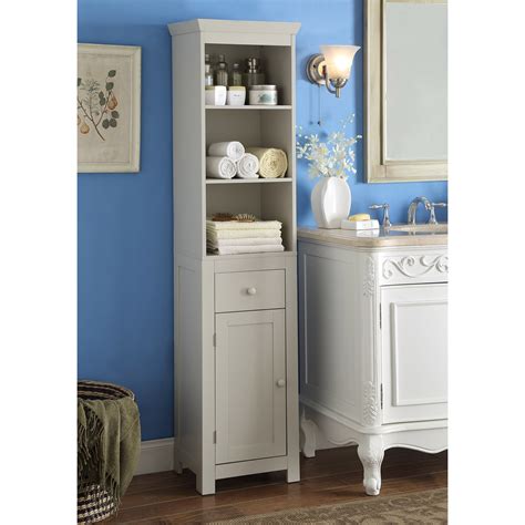 Tall Bathroom Storage Cabinet with Glass Doors, 1 Middle Open Compartment & Adjustable Shelves, Large Linen Cabinet for Bathroom, Kitchen, 11.8" D x 23.6" W x 64" H, White Specification: Color: White Material: Premium MDF + Tempered Glass Overall Size: 23.6"W x 11.1"D x 63.8"H Storage Solution for Your Home Multiple Shelving Units …